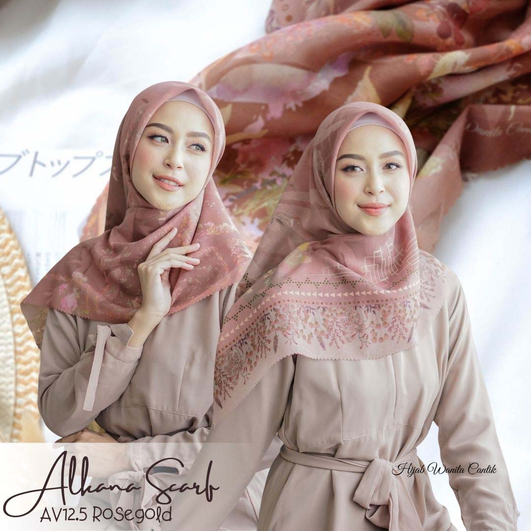 [DISKON AMBYAR] Last Stock Scarf Motif Hijabwanitacantik Series Hijab Kerudung Printing Motif