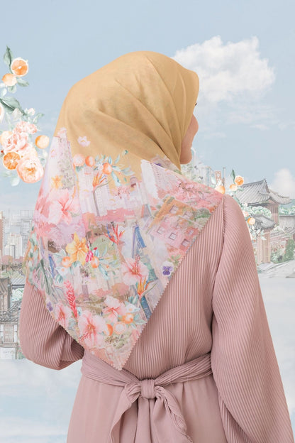 [ BUY 3 GET 1 FREE HIJAB ] Tangerine Scarf - ST16.7 TV16.7 TJ16.7 Almond