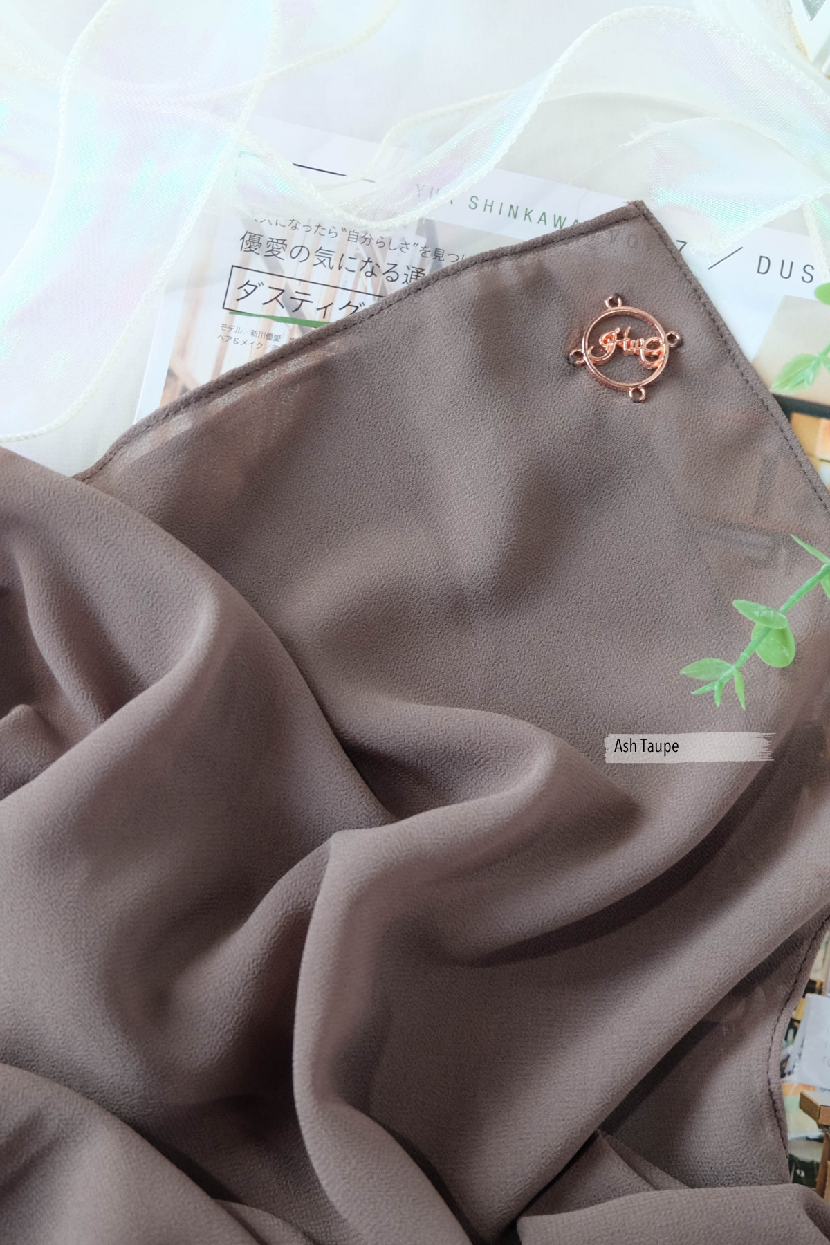 Pashmina Inner Kinara - Ash Taupe