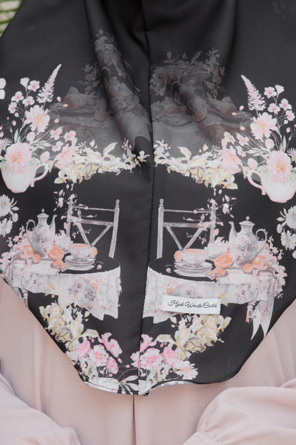 [ BUY 3 GET 1 FREE ] Hijab Instan Baiti Camellia - BC44.1 Black