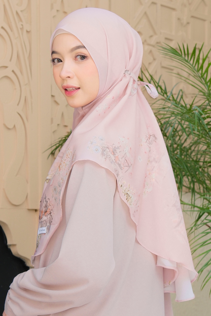[ BUY 3 GET 1 FREE ] Hijab Instan Baiti Camellia - BC44.3 Flourishing Rose