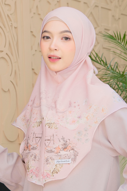 [ BUY 3 GET 1 FREE ] Hijab Instan Baiti Camellia - BC44.3 Flourishing Rose