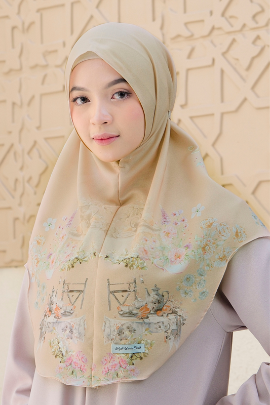 [ BUY 3 GET 1 FREE ] Hijab Instan Baiti Camellia - BC44.5 Mood Booster Bronze