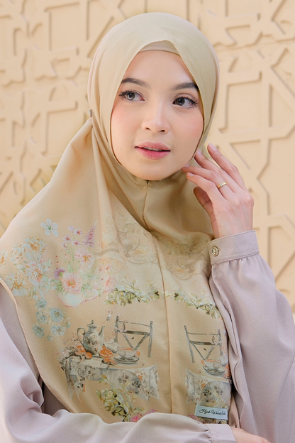 [ BUY 3 GET 1 FREE ] Hijab Instan Baiti Camellia - BC44.5 Mood Booster Bronze