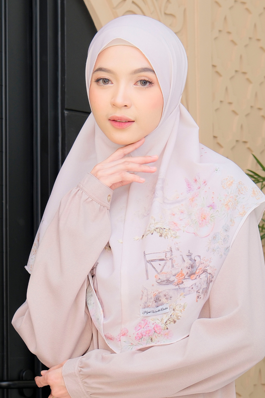 [ BUY 3 GET 1 FREE ] Hijab Instan Baiti Camellia - BC44.6 Nice Caramel