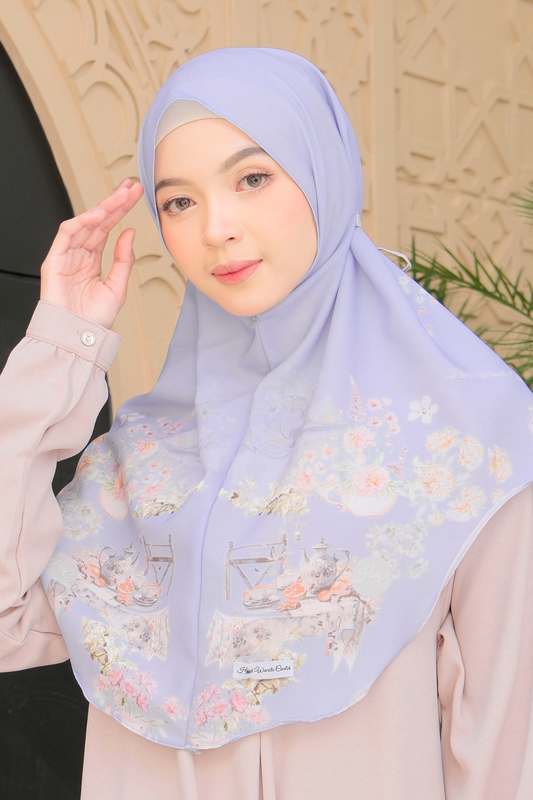 [ BUY 3 GET 1 FREE ] Hijab Instan Baiti Camellia - BC44.7 Pleasant Grey