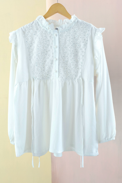 White Blouse - BLS2.3 Amira Cream