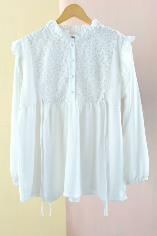White Blouse - BLS2.3 Amira Cream