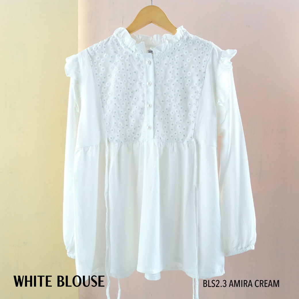 White Blouse - BLS2.3 Amira Cream