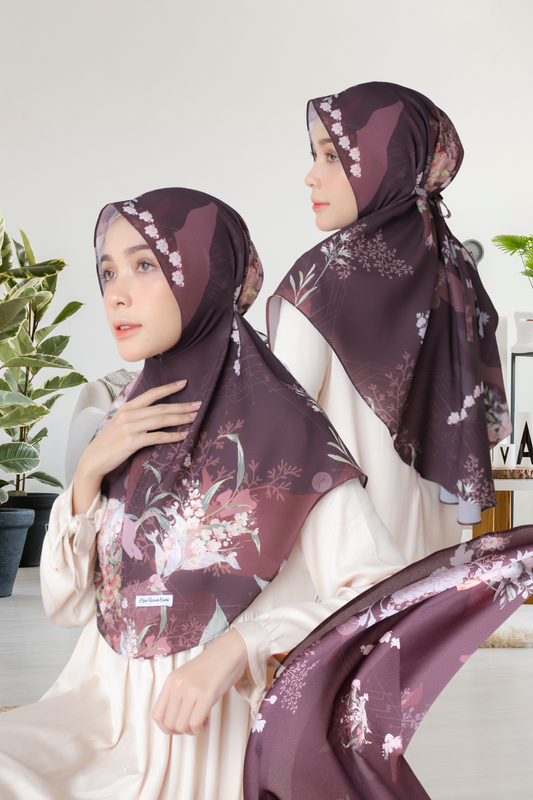 [ BUY 3 GET 1 FREE ] Fresia - Instan Baiti - Maroon - BM45.27