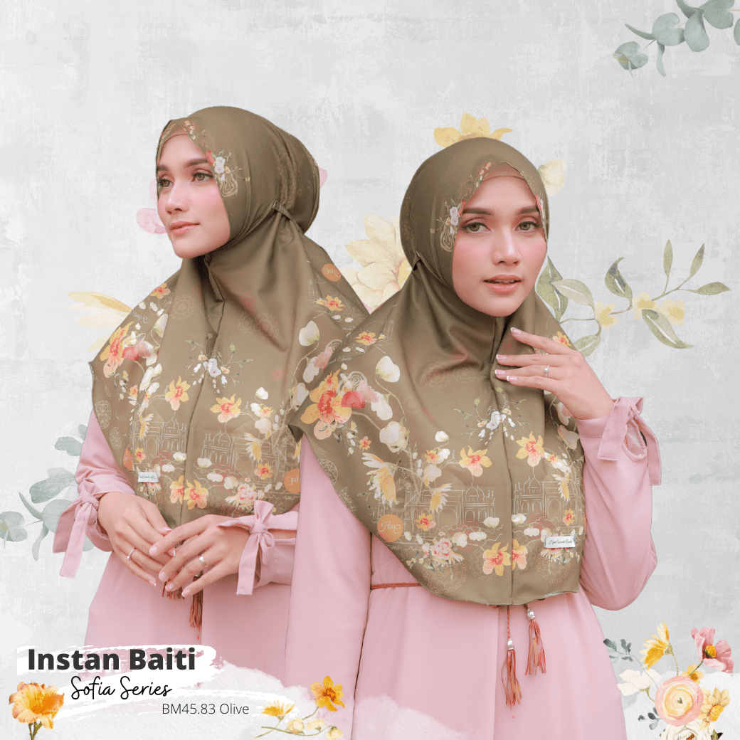 [DISKON AMBYAR] Last Stock Scarf Motif Hijabwanitacantik Series Hijab Kerudung Printing Motif