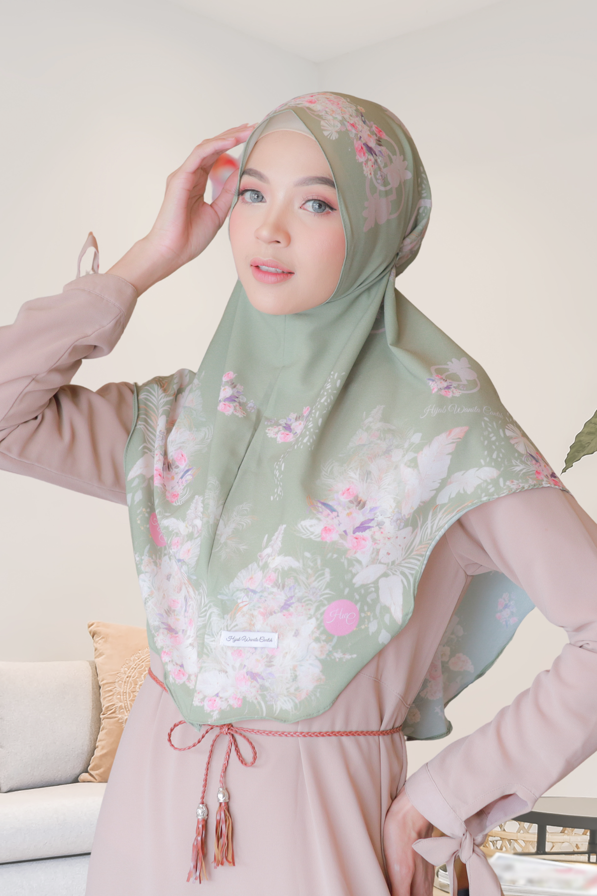 [ BUY 3 GET 1 FREE ] Emily - Instan Baiti - Pastel Olive - BM45.95