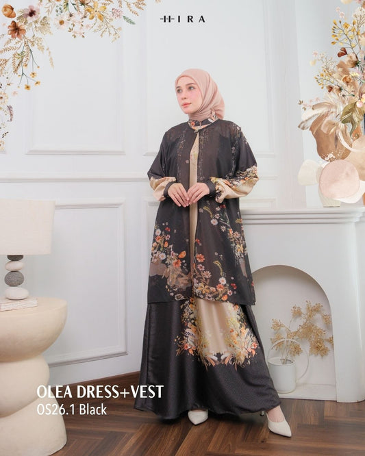 Olea Dress & Vest - Black