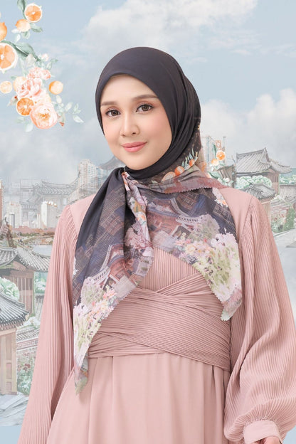 [ BUY 3 GET 1 FREE HIJAB ] Tangerine Scarf - ST16.1 TV16.1 TJ16.1 Black