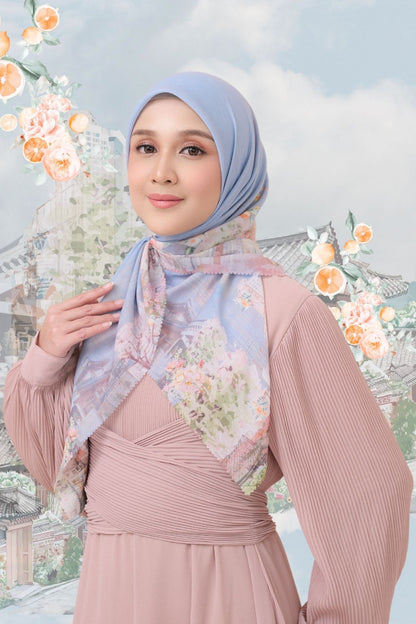 [ BUY 3 GET 1 FREE HIJAB ] Tangerine Scarf - ST16.13 TV16.13 TJ16.13 Blue