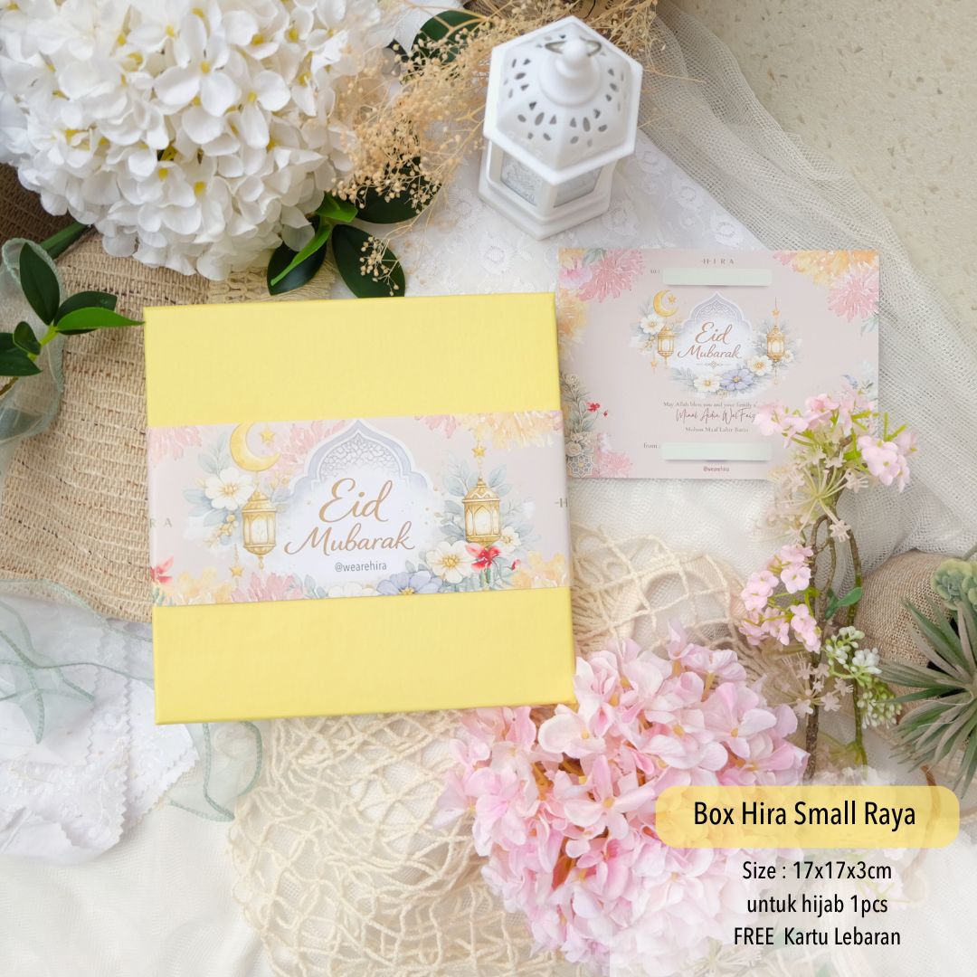 HIRA [Box Packing Saja ] Hampers Bingkisan Parcel Raya Idul Fitri Lebaran Leather Pouch Kantong Tas
