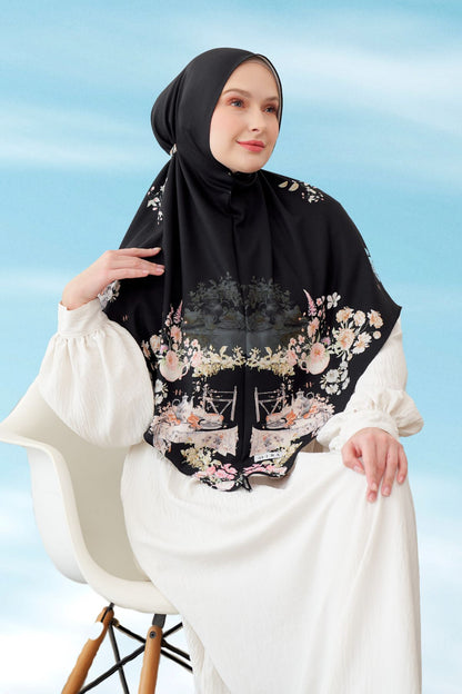 [ BUY 3 GET 1 FREE ] Instan Baiti Camellia JUMBO | Black - CB11.1