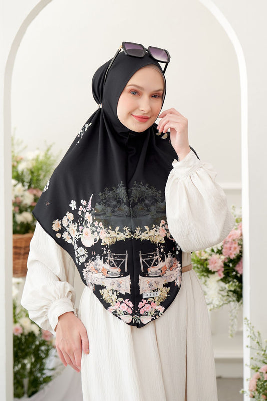 [ BUY 3 GET 1 FREE ] Instan Baiti Camellia JUMBO | Black - CB11.1