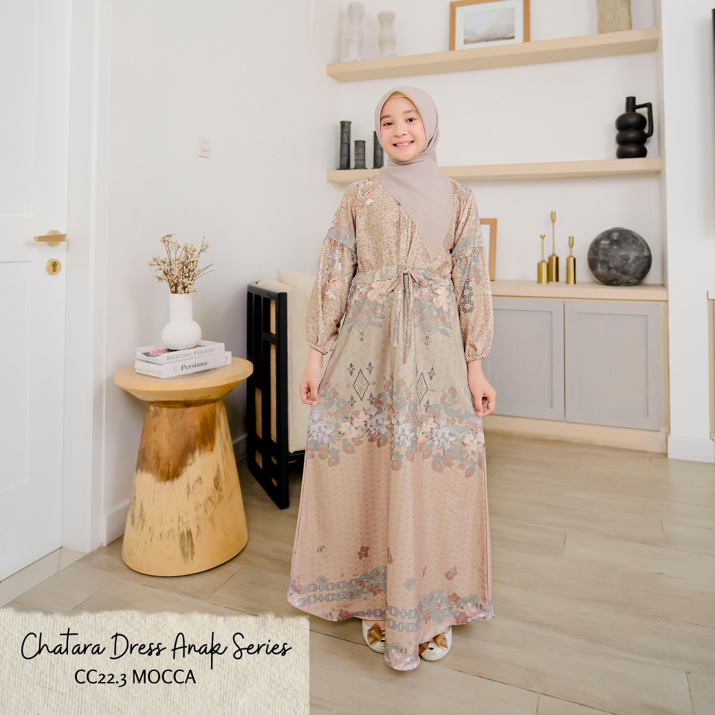 Chatara Dress Anak - CC22.3 Mocca