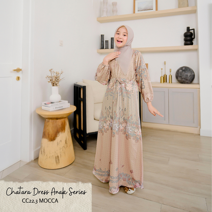 Chatara Dress Anak - CC22.3 Mocca