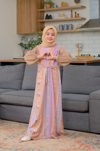 [CLEARANCE SALE] Emilora Dress Anak Custom - CDR3.1 Caramel