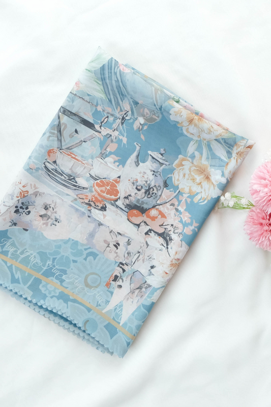 Camellia - Scarf Square Premium Polycotton XL |  Lively Emerald - CJ15.11