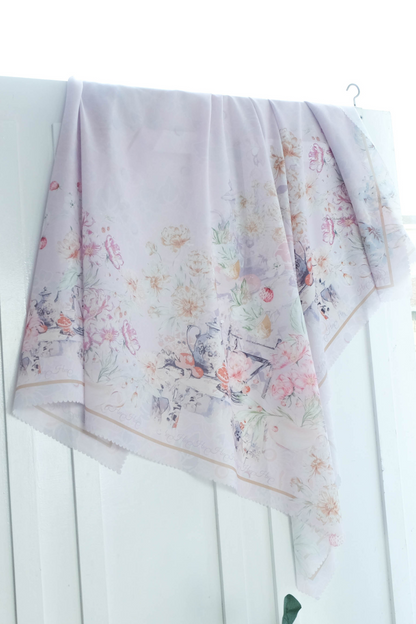 Camellia - Scarf Square Premium Polycotton XL | Friendly Pink - CJ15.6