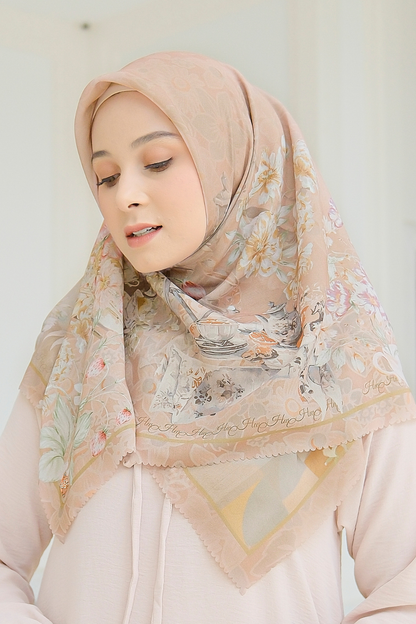 Camellia - Scarf Square British Voal | Marvelous Terra - CL15.13
