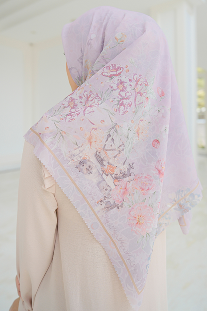 Camellia - Scarf Square British Voal | Friendly Pink - CL15.6