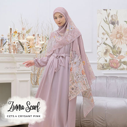 Zinnia - Scarf Square Premium Polycotton | Crysant Pink - CZ73.4