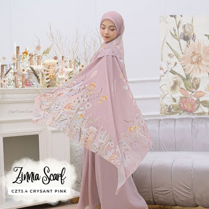 Zinnia - Scarf Square Premium Polycotton | Crysant Pink - CZ73.4