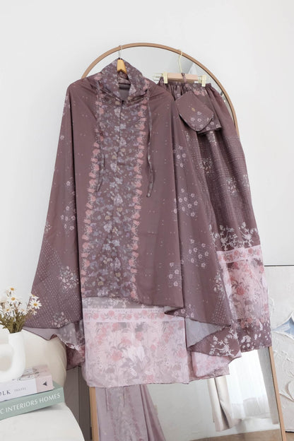 Mukena Willow | Travel Prayer Set - WL03.1 Choco Mahogany