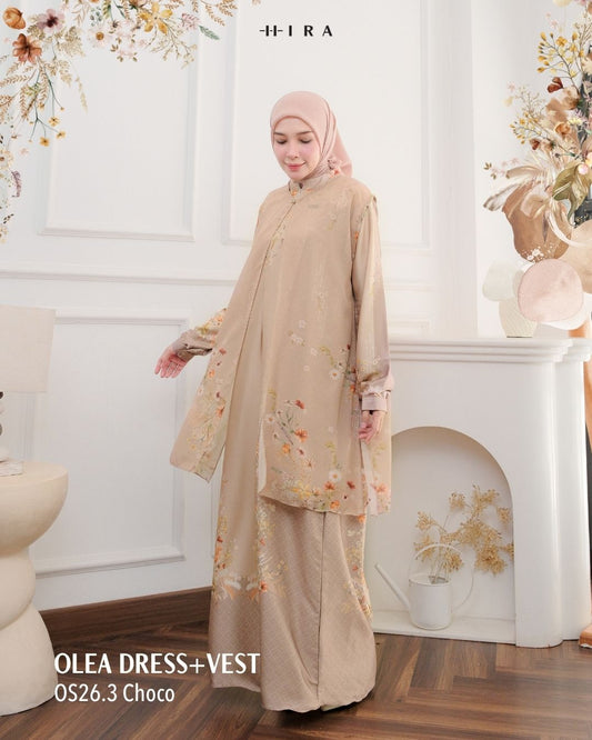 Olea Dress & Vest - Choco