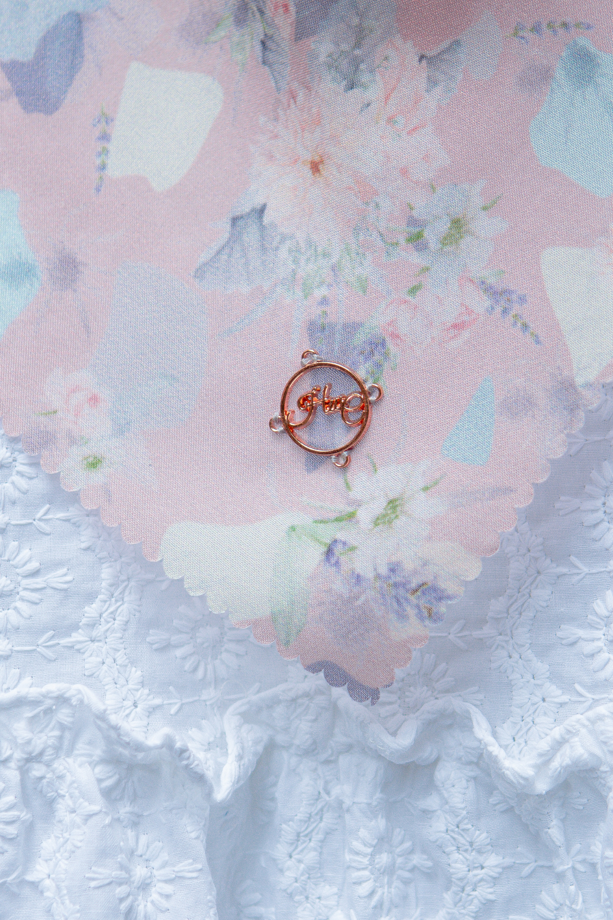 Dahlia - Scarf Square British Voal | Clara Pink - LIA7.14