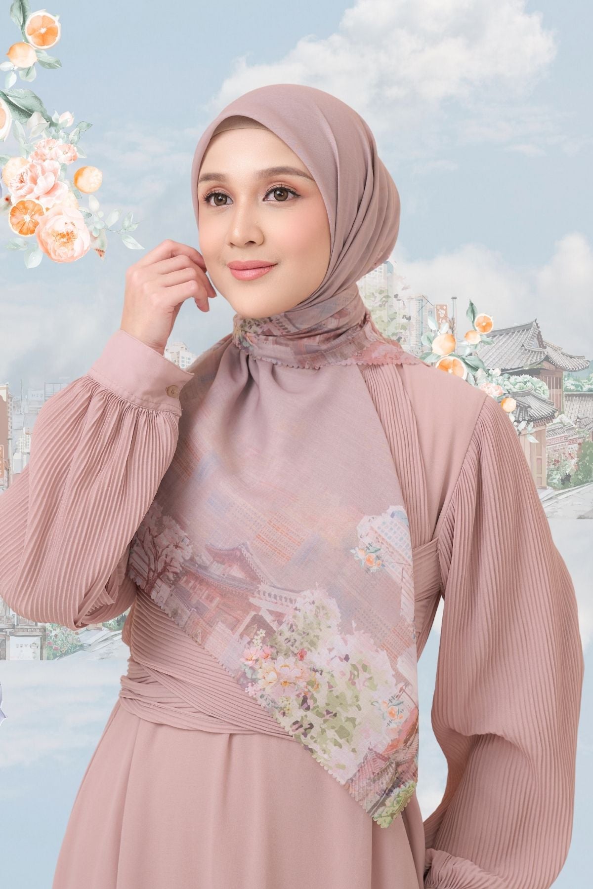 [ BUY 3 GET 1 FREE HIJAB ] Tangerine Scarf - ST16.11 TV16.11 TJ16.11 Coffee