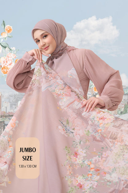 [ BUY 3 GET 1 FREE HIJAB ] Tangerine Scarf Jumbo - TJ16.11 Coffee