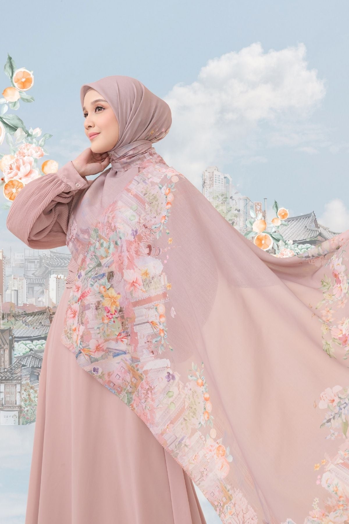 [ BUY 3 GET 1 FREE HIJAB ] Tangerine Scarf - ST16.11 TV16.11 TJ16.11 Coffee