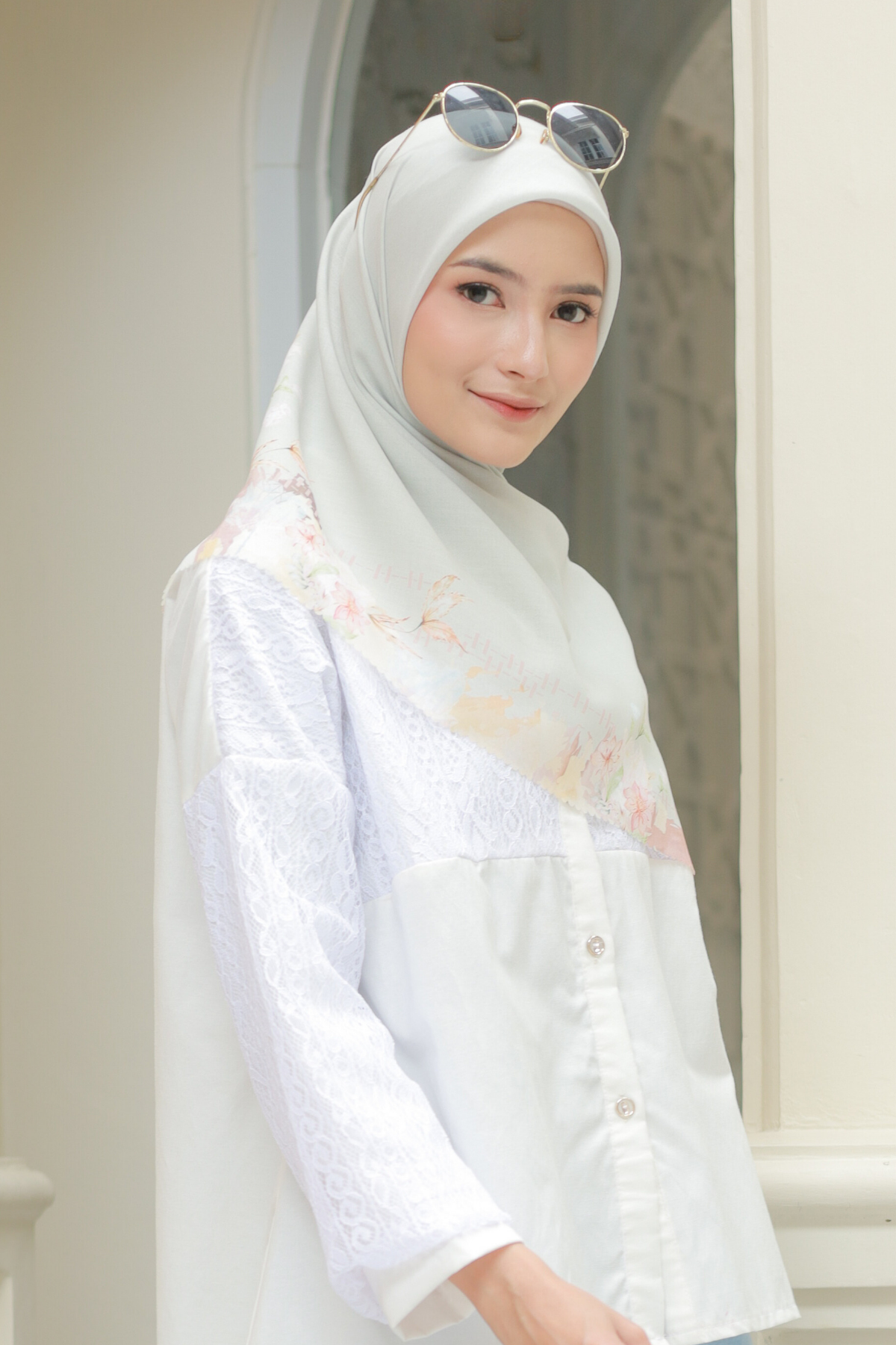 Diamond - Scarf Square Classic Voal | Pearl Grey - DN07.6