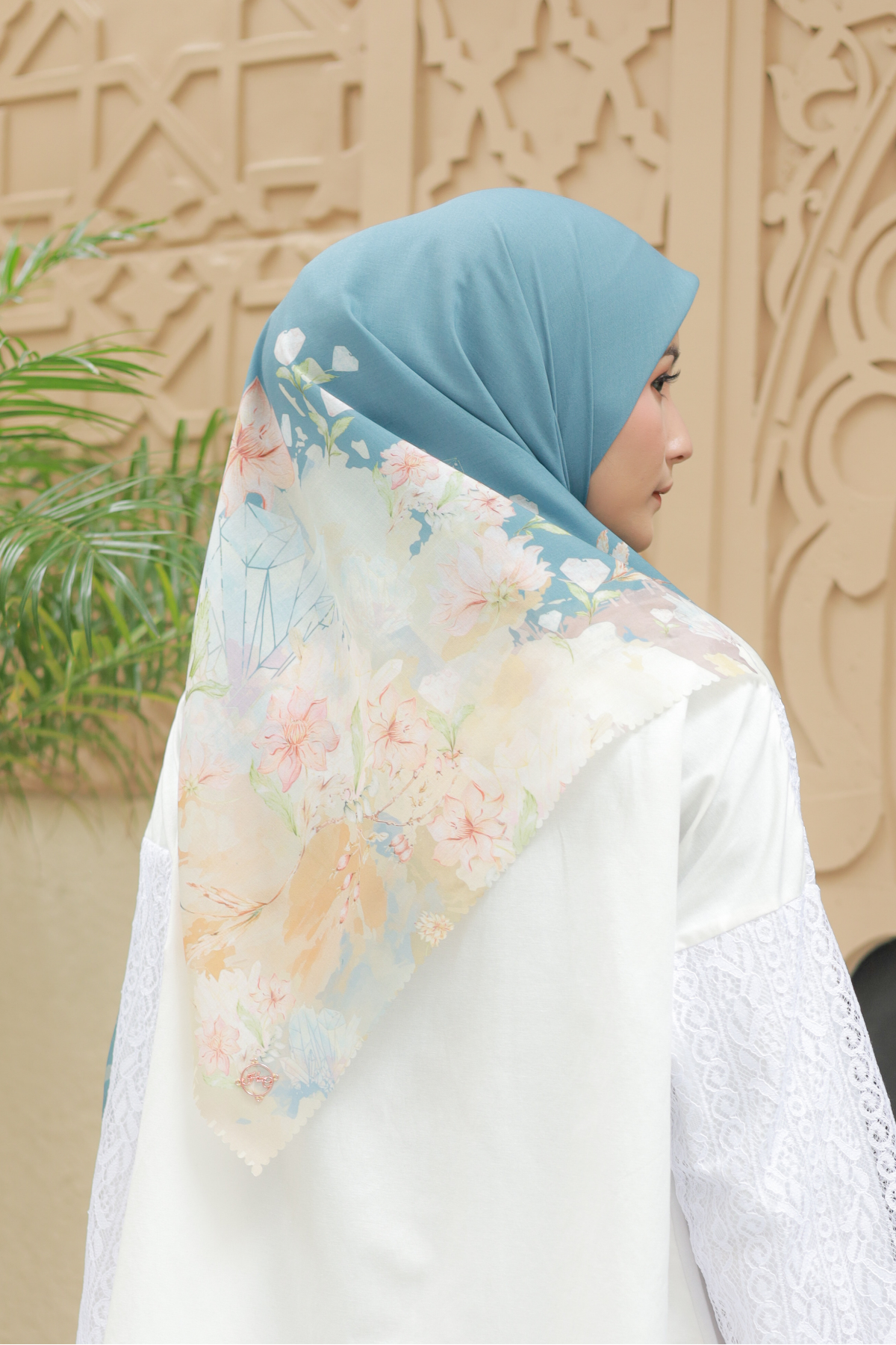 Diamond - Scarf Square Classic Voal | Steel Grey - DN07.7