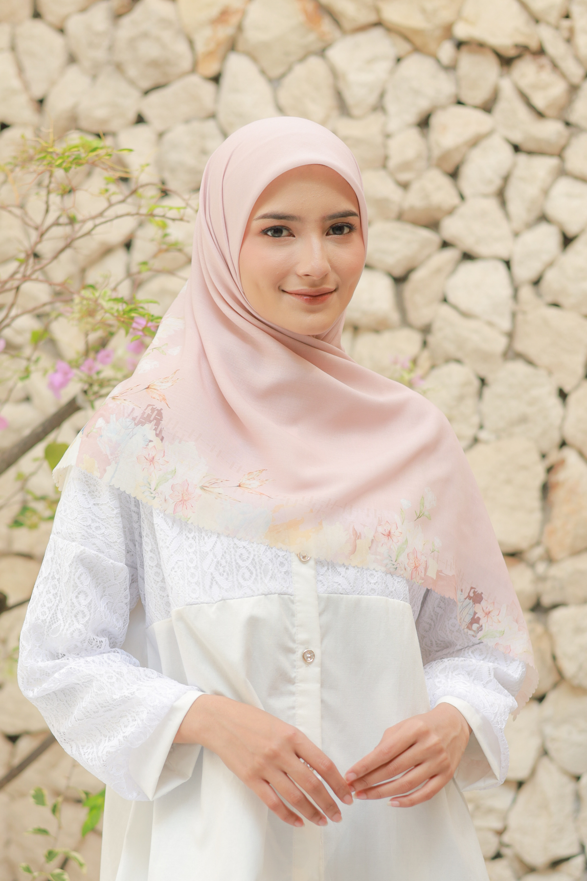 Diamond - Scarf Square Classic Voal | Sweet Pink - DN07.8