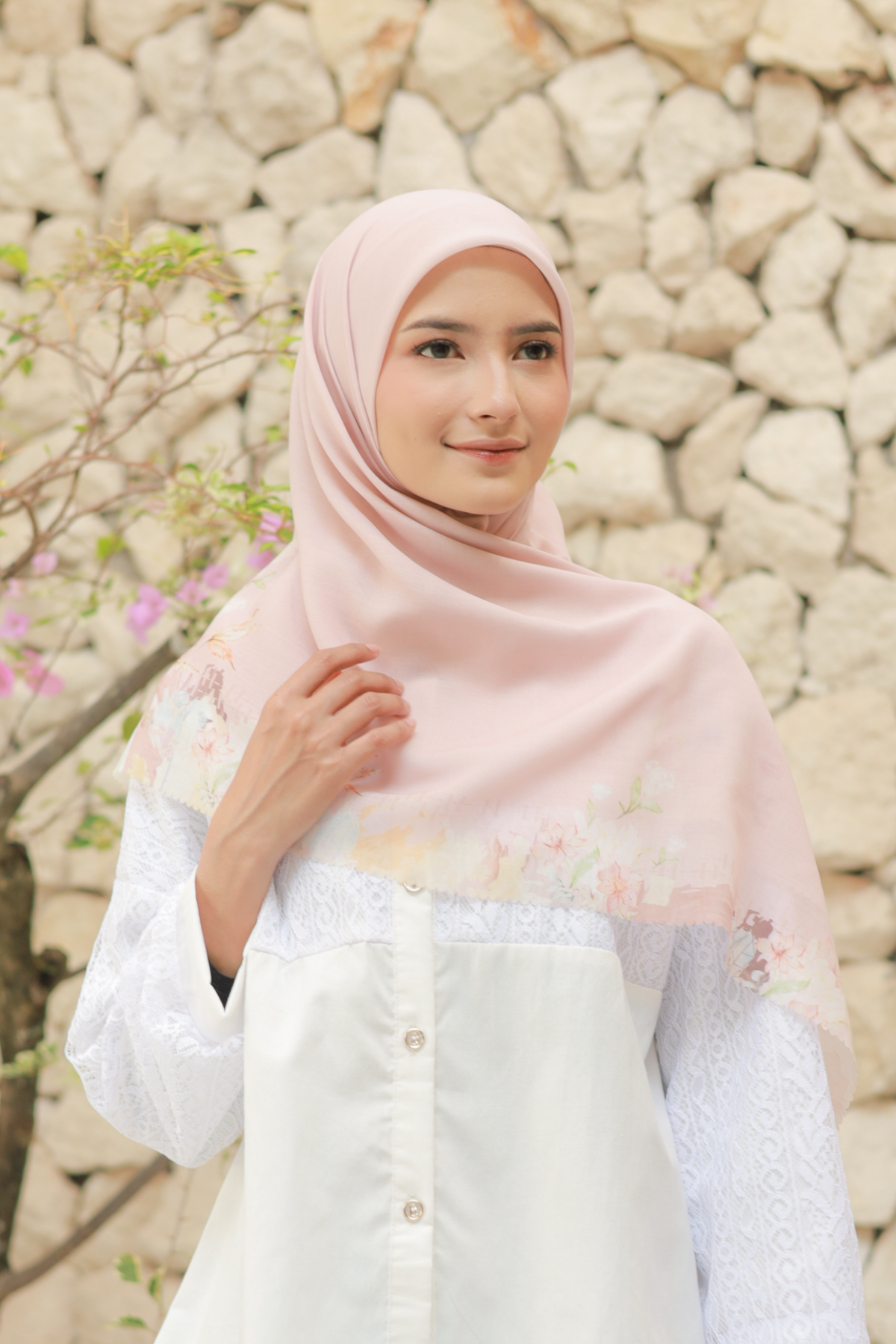 Diamond - Scarf Square Classic Voal | Sweet Pink - DN07.8