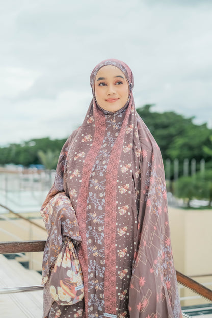 Mukena Viana Prayer Set - MV11.4 Brown