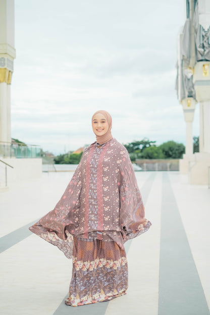 Mukena Viana Prayer Set - MV11.4 Brown