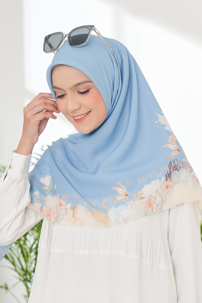 Diamond - Scarf Square Premium Polycotton XL | Denim Grey - JN07.2