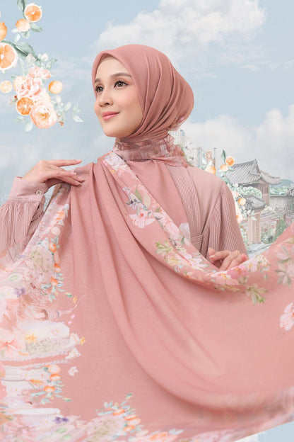 [ BUY 3 GET 1 FREE HIJAB ] Tangerine Scarf - ST16.9 TV16.9 TJ16.9 Dusty Pink