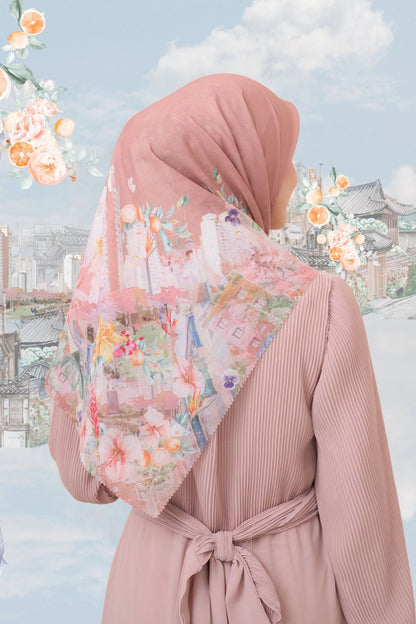 [ BUY 3 GET 1 FREE HIJAB ] Tangerine Scarf - ST16.9 TV16.9 TJ16.9 Dusty Pink