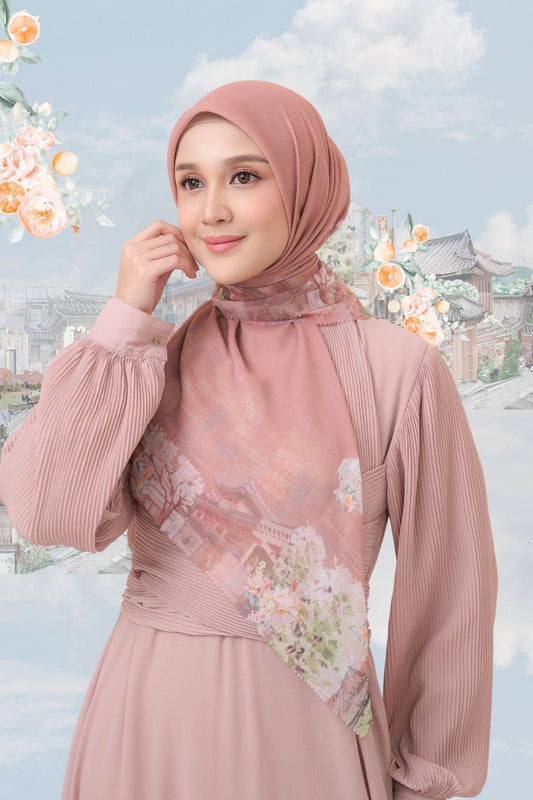 [ BUY 3 GET 1 FREE HIJAB ] Tangerine Scarf - ST16.9 TV16.9 TJ16.9 Dusty Pink