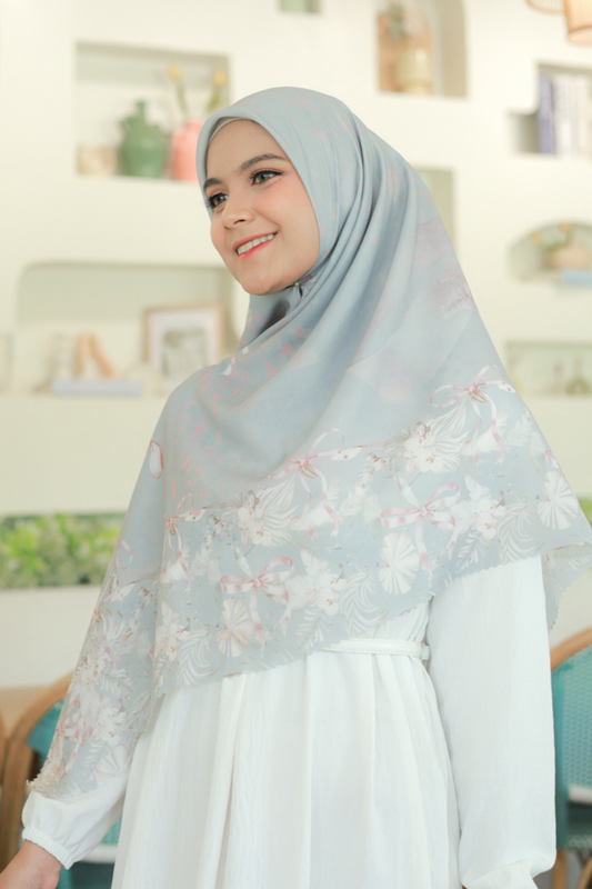[ BUY 3 GET 1 FREE HIJAB ] Emily JUMBO - Scarf Square Premium Polycotton XL | COQUETTE DESERT - EB28.42