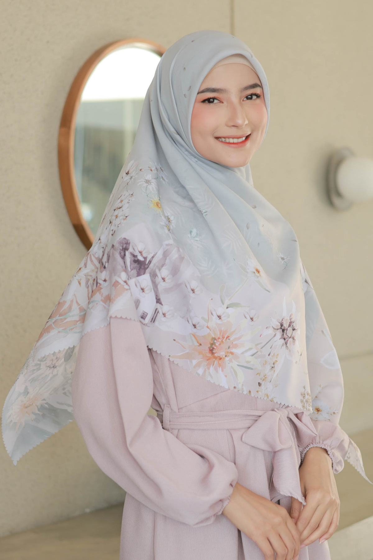 Edelweiss - Scarf Square Premium Polycotton XL - Rinjani Sand - EJ09.11