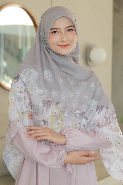 Edelweiss JUMBO - Scarf Square Premium Polycotton XL - Bromo Brown - EJ09.12